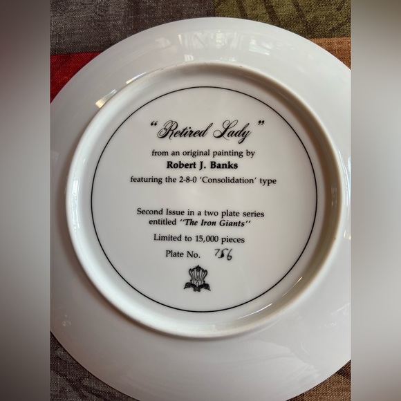 Retired Lady Collector Plate - Picture 2 of 2
